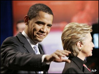 هیلاری کلینتون و اوباما