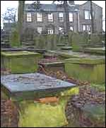 Haworth Parsonage from graveyard