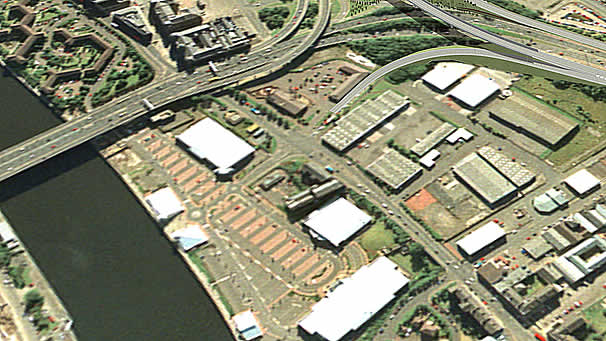 M8 south of the River Clyde image courtesy of Transport Scotland