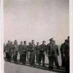 Officers and Sergeants ‘Parade’ to serve our Christmas dinner 1942