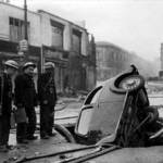 Earnest Henry James Kear - ARP Warden (middle) - at the top of Park Street, Bristol