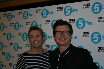 Victoria with Rick Astley