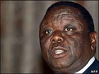 candidato da oposição, Morgan Tsvangirai