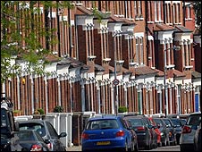 Terraced houses in North London