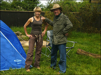 Tony and Julie by their tent