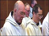 Monks praying