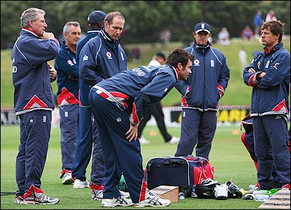 James Anderson tests his ankle before day four