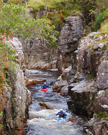 The river runs through some spectacular scenery.