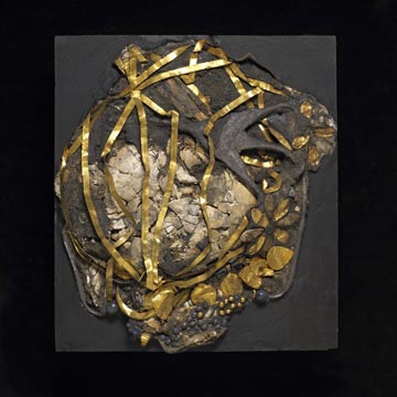 The remains of a woman found in a vast tomb in Ur, buried with a huge quantity of jewellery