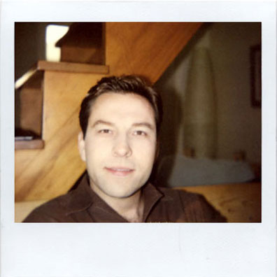 David Walliams make-up polaroid