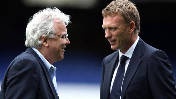 Bill Kenwright and David Moyes