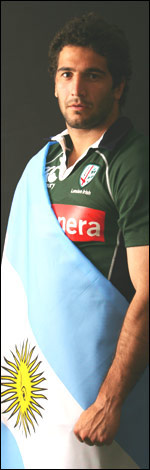 Leguizamon wrapped in Argentine flag