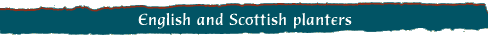 English and Scottish Planters