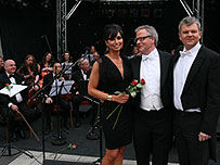 Christine, Adrian and conductor