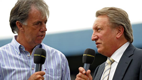 Mark Lawrenson and Neil Warnock. Photo: www.backpageimages.com