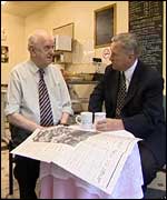 Brian Donohoe with David Hamilton