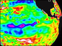 पृथ्वी का थर्मल चित्र