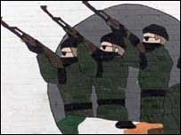 Kuzey İrlanda'dan bir duvar resmi