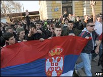 Protestë e serbëve