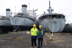 Alex Kirby and Andrew Jakes in Hartlepool