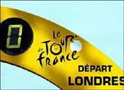 Banner at the start of the Tour de France