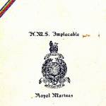 Christmas card from HMS Implacable