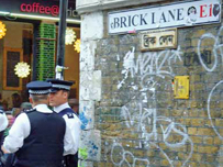 Police on Brick Lane