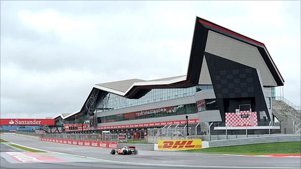 The new pit complex at Silverstone.