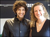 Lee Mead with Drive presenter, Antonia Brickell
