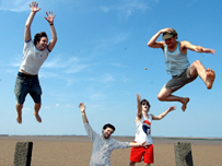 The Holloways beside the sea