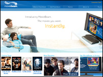 تصويری از سايت MovieBeam