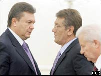 Viktor Yanukoviç ve Viktor Yuşçenko