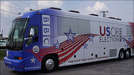 Xe bus của BBC tại Mỹ