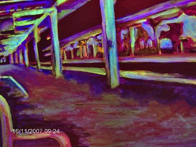 A2 Fine Art coursework - Stowmarket Train Station 2
