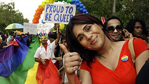 A march by gay activists (file photo)