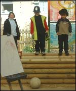 Outside area of Whitnash Nursery School 