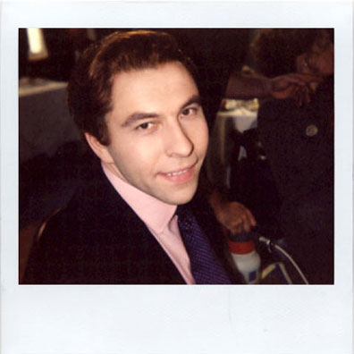 David Walliams make-up polaroid