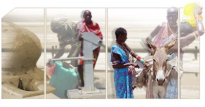 Better pumps and donkey loading systems and water jars. People living in rural areas worldwide have found some solutions to their water shortage problems. 