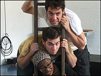 The Red Rose Chain in rehearsals 