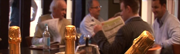 A hotel bar in Cheltenham, during raceweek