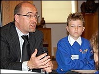 Jim Knight and children