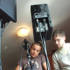 JK and producer Phil during the BBQ show.
