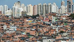 Favela do Paraisópolis em São Paulo (Foto AFP)