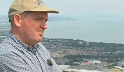 Nick Hannon on top of The Cavehill, Belfast