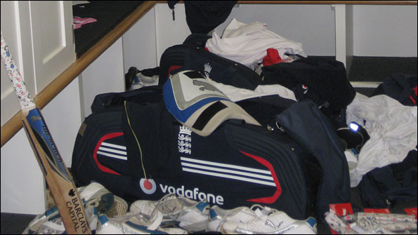 Andrew Flintoff's corner of the England dressing-room