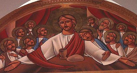 The Icon of Jesus and his Disciples 