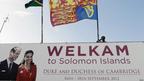 Sambutan atas Pangeran William di Solomon