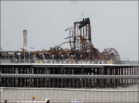 Burnt out pier