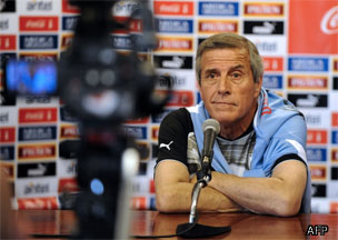 Oscar Tabárez, entrenador de la selección de Uruguay.