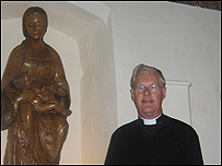 Father Haley Dosser at St. Mary the Elms Church